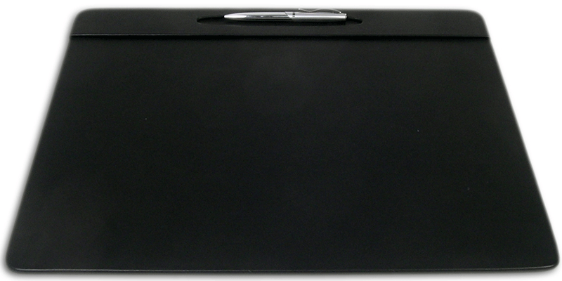 Black Leather 17 x 14 Top-Rail w/Pen Well Black Leather 17 x 14 Top-Rail w/Pen Well