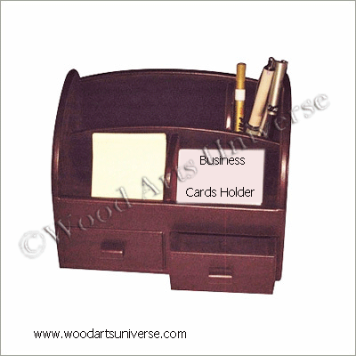 Burgundy  leather Desk Organizer