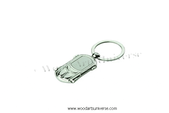 Car Shaped Key Chain - Silver WAUKC5710 Car Shaped Key Chain - Silver WAUKC5710