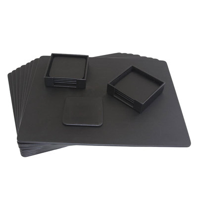 Black Leather Conference Room Set 8 Pieces WAUCUST8PCON Black Leather Conference Room Set 8 Pieces WAUCUST8PCON