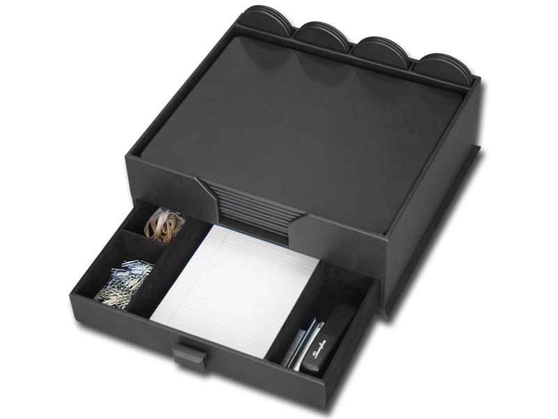 Black Leather 23 Piece Combination Set (Board Room Organizer) WAUCUST1018C Black Leather 23 Piece Combination Set (Board Room Organizer) WAUCUST1018C
