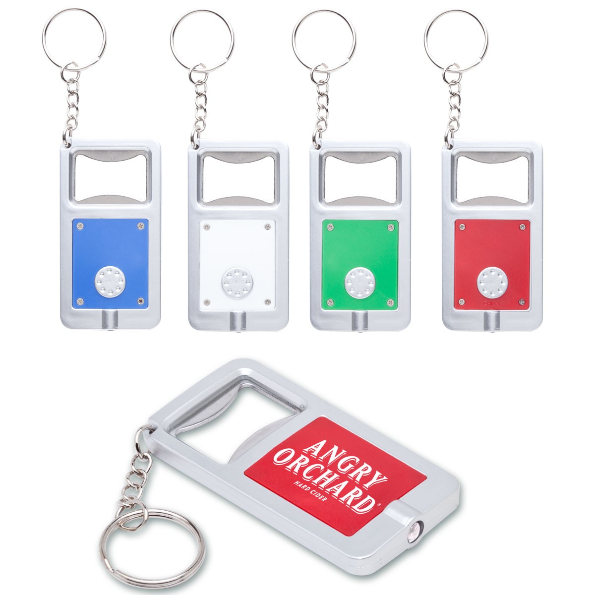 Keychain With Bottle Opener and Flashlight WAUCUSTMULTI02 Keychain With Bottle Opener and Flashlight WAUCUSTMULTI02