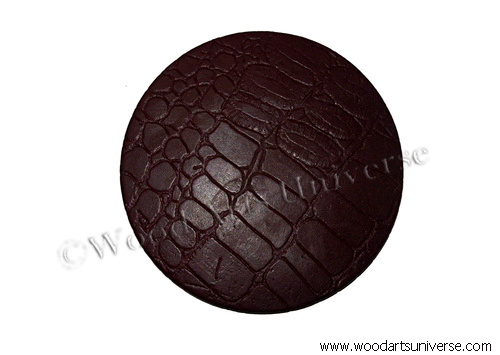 Leatherette Round Coaster Set WAUDR0S731